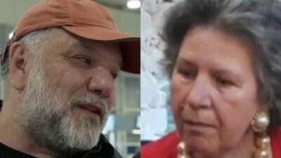 Ο Γρηγόρης Αρναούτογλου με τη μαμά του