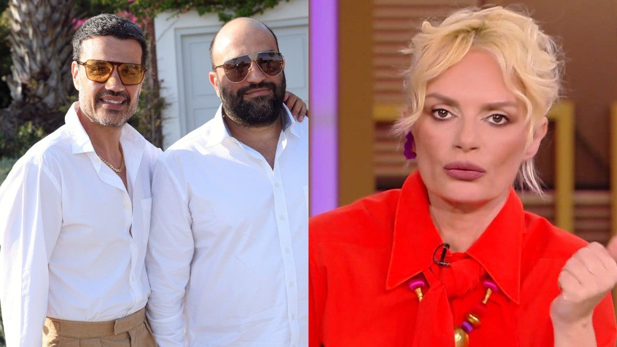 Ο Παντελής Τουτουντζής με τον σύζυγό του, Έλενα Χριστοπούλου