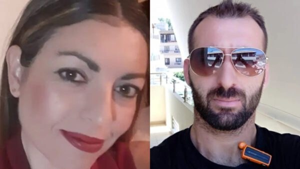 Η Ελευθερία Γιακουμάκη με τον δράστη Μαρίνο Ανδρεαδάκη