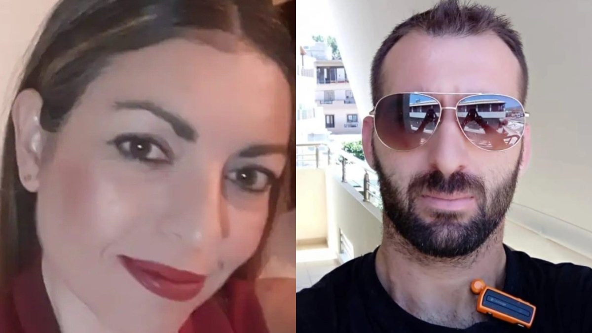 Η Ελευθερία Γιακουμάκη με τον δράστη Μαρίνο Ανδρεαδάκη