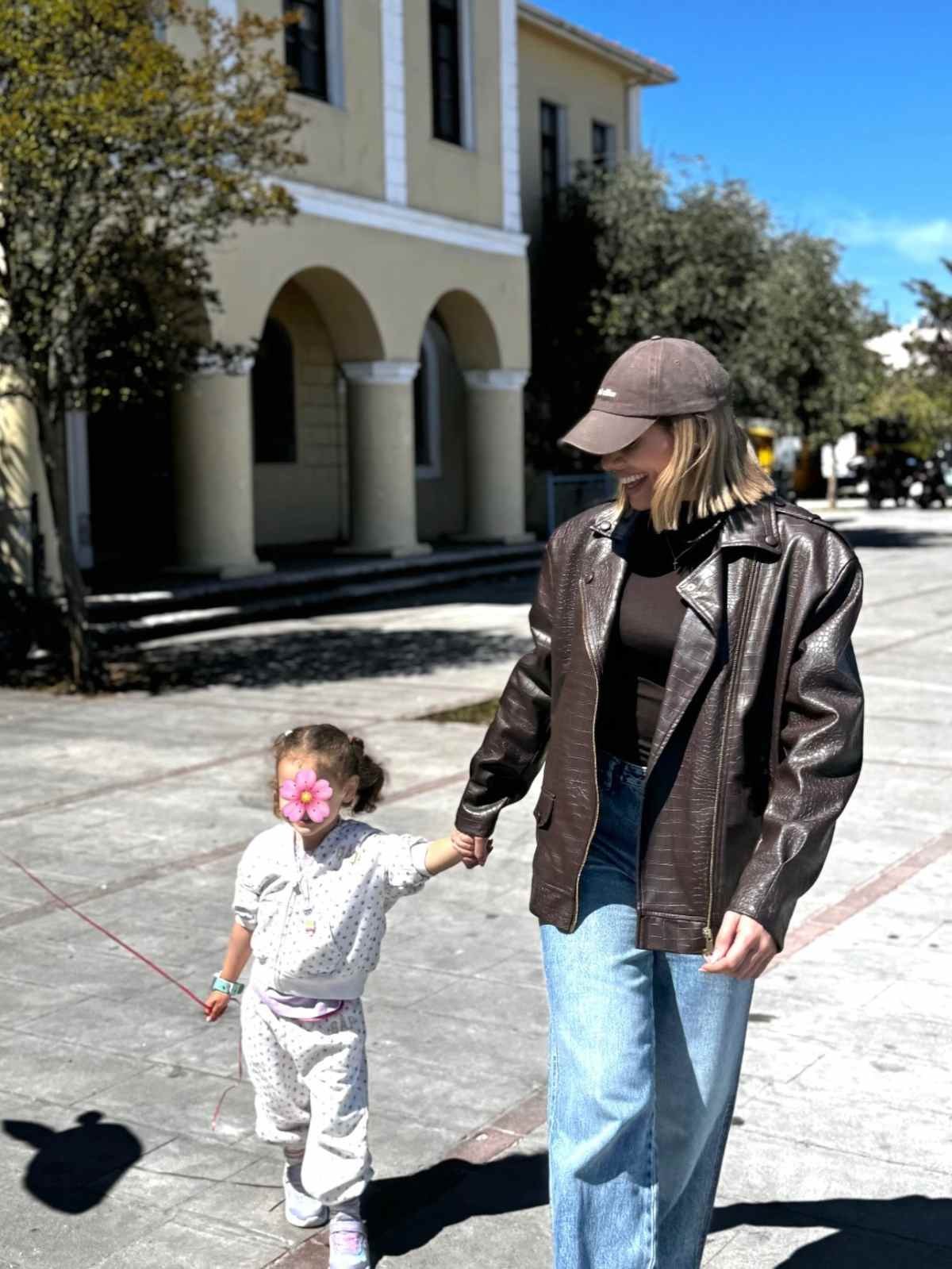 Η Ιωάννα Μαλέσκου με την κόρη της