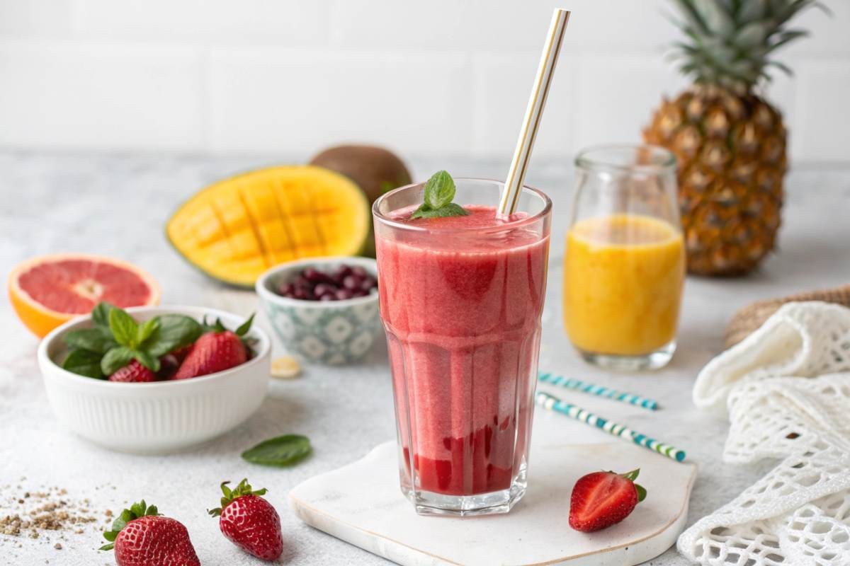 smoothie Με φράουλα