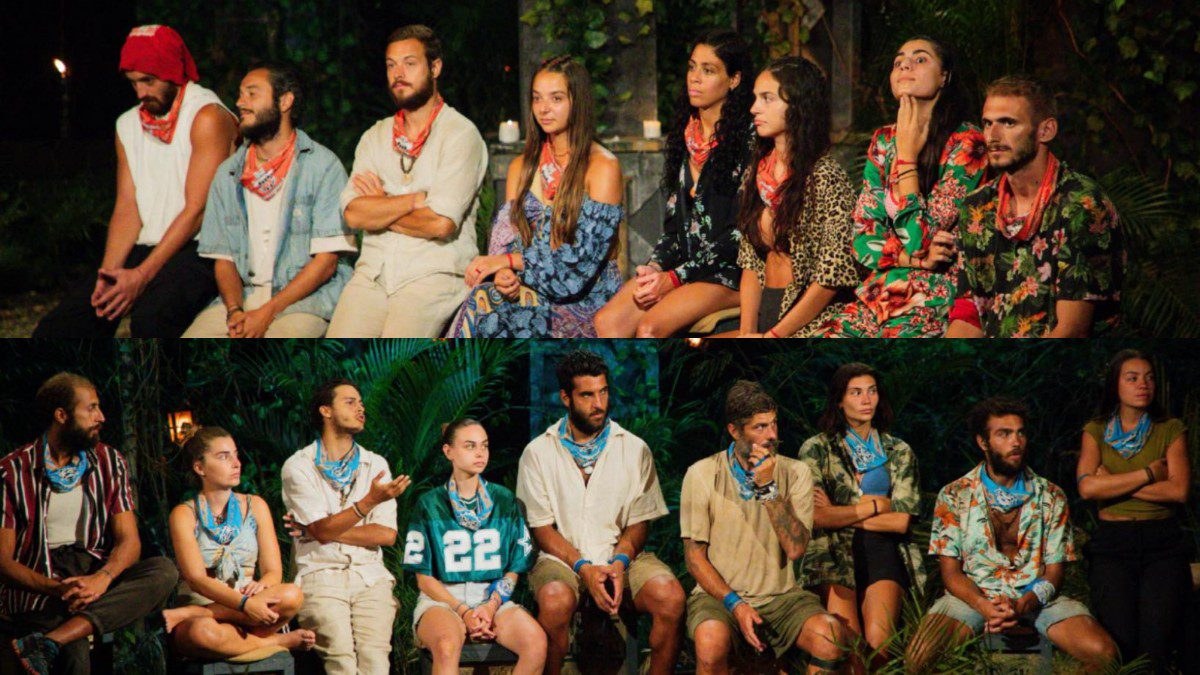 οι δυο ομαδες του survivor