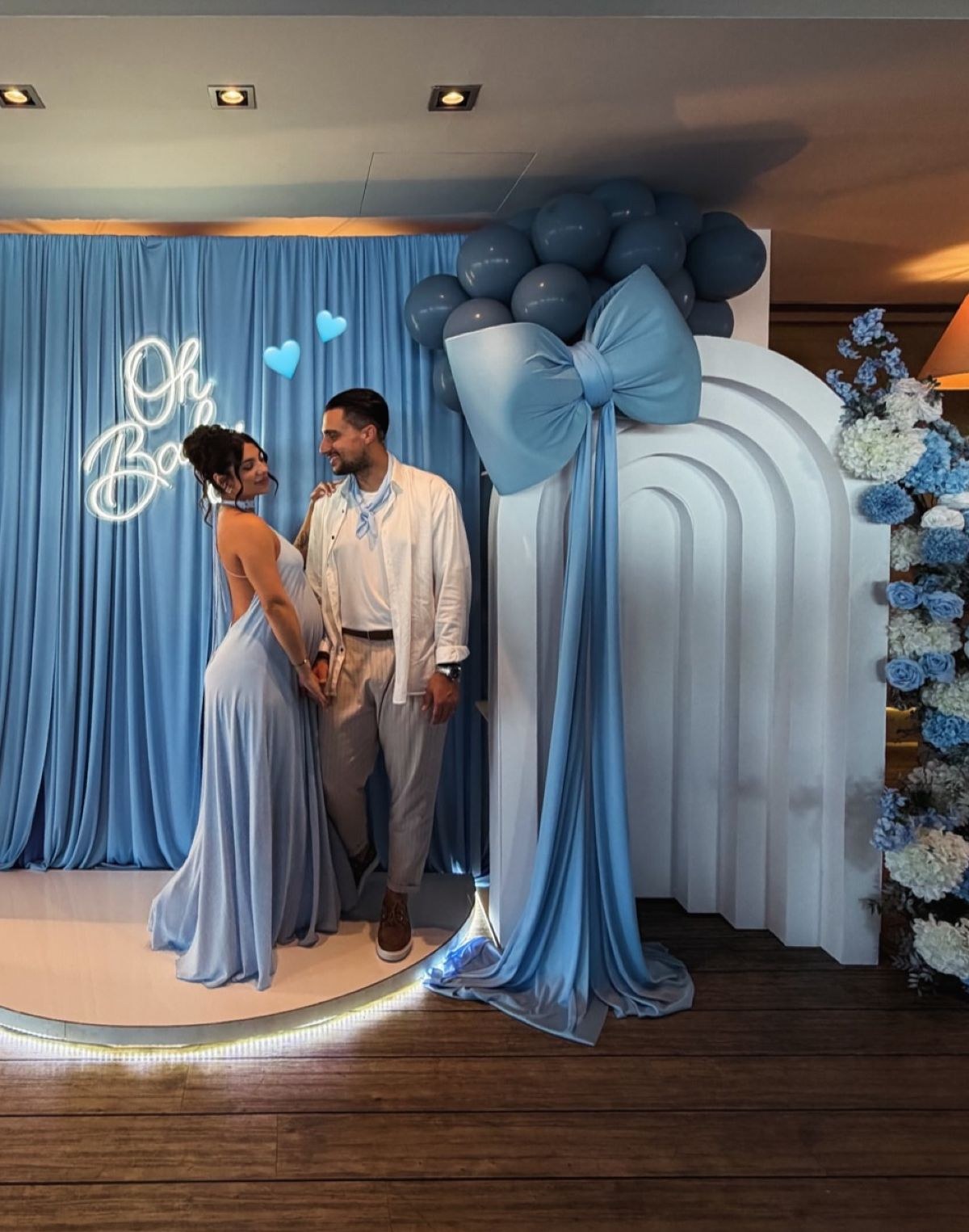 Σάκης Κατσούλης, Μαριαλένα Ρουμελιώτη baby shower