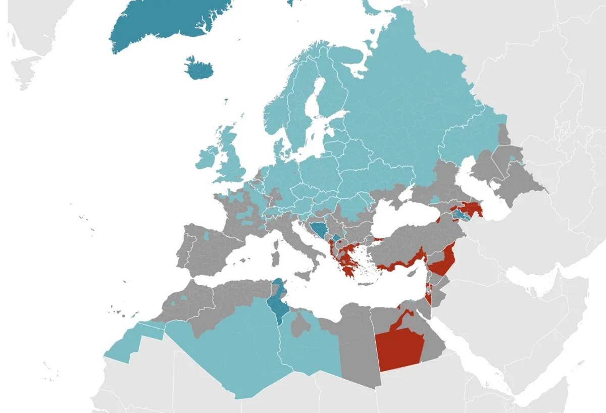 Ιαπωνική εγκεφαλίτιδα χάρτες