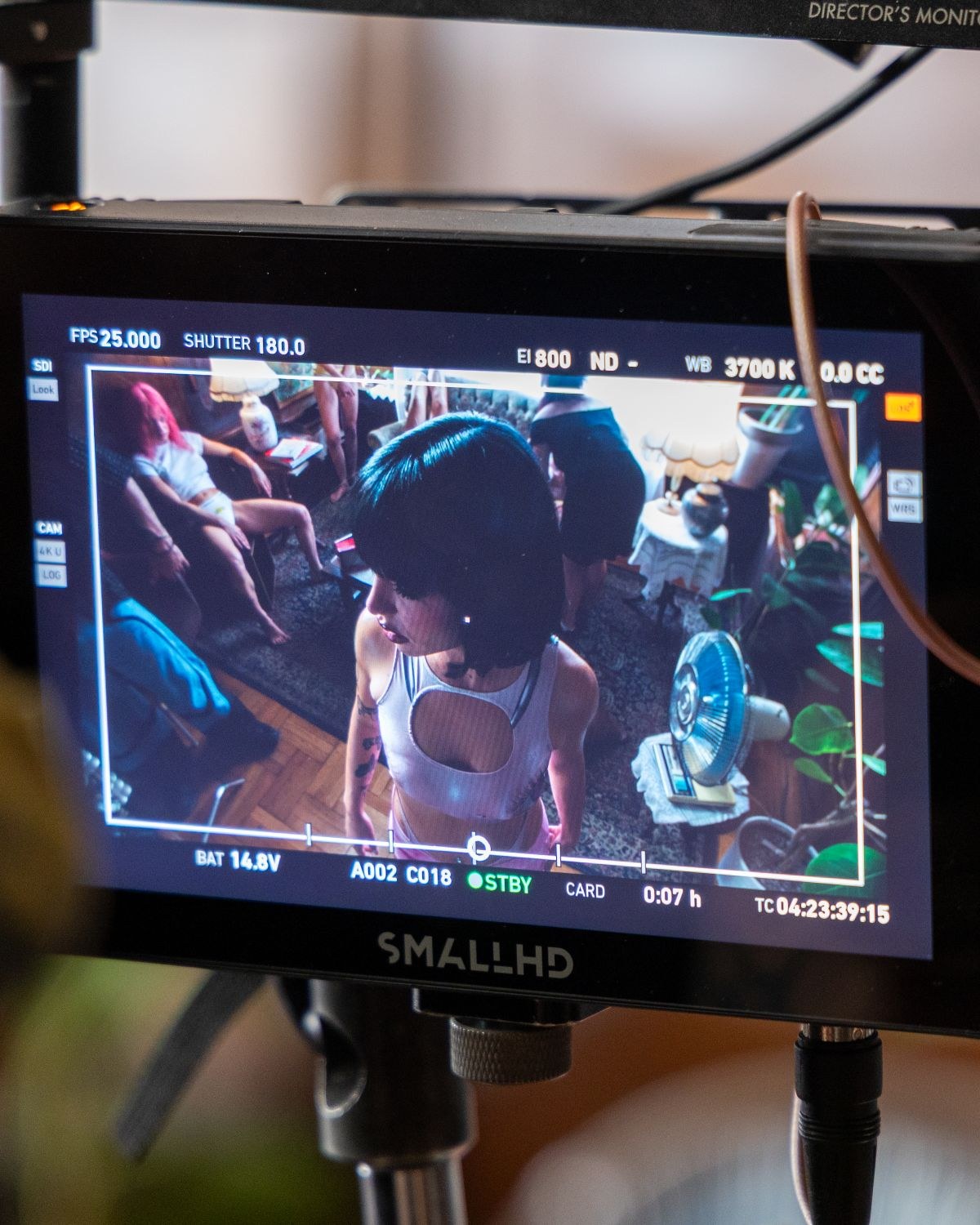 Backstage η Marseaux στο video clip Γρανίτα Λεμόνι