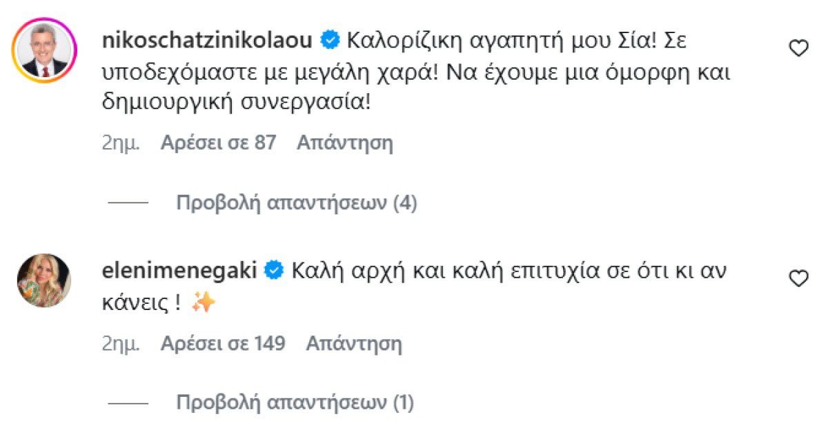 Νίκος Χατζηνικολάου για Σία Κοσιώνη