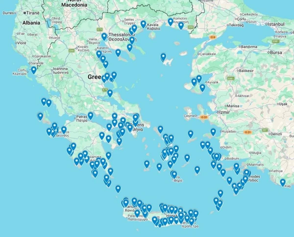 Λαγοκέφαλος χάρτης