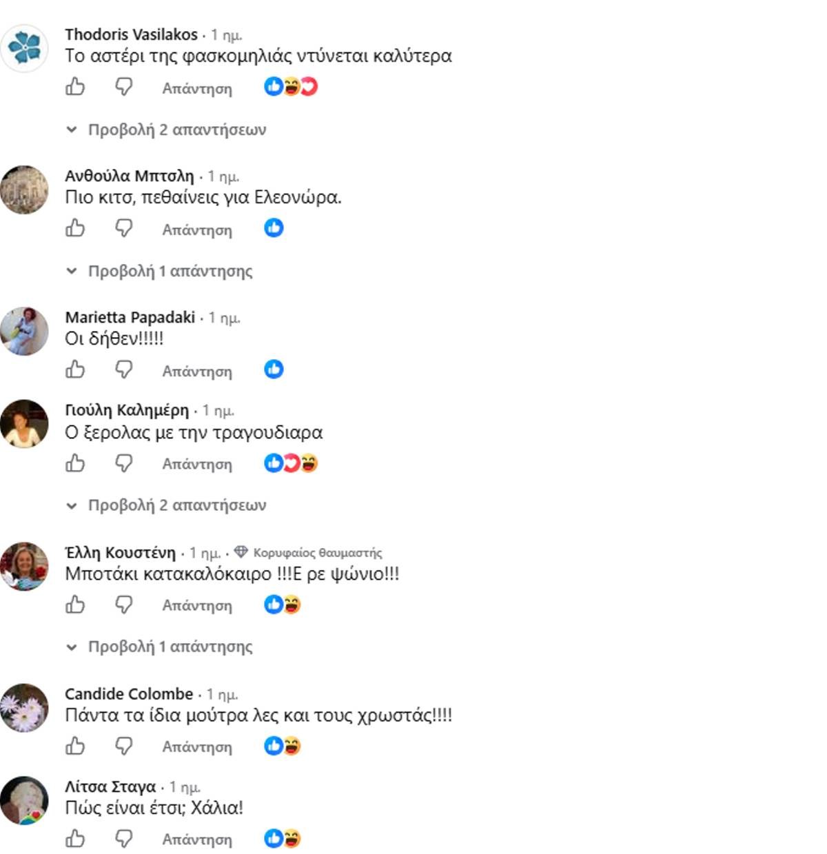 σχόλια για Ελεωνόρα Ζουγανέλη