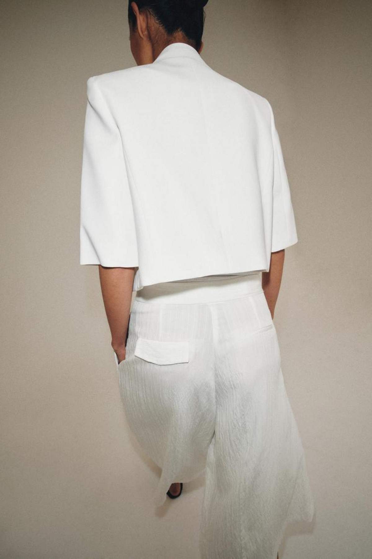 Zara λευκό σακάκι