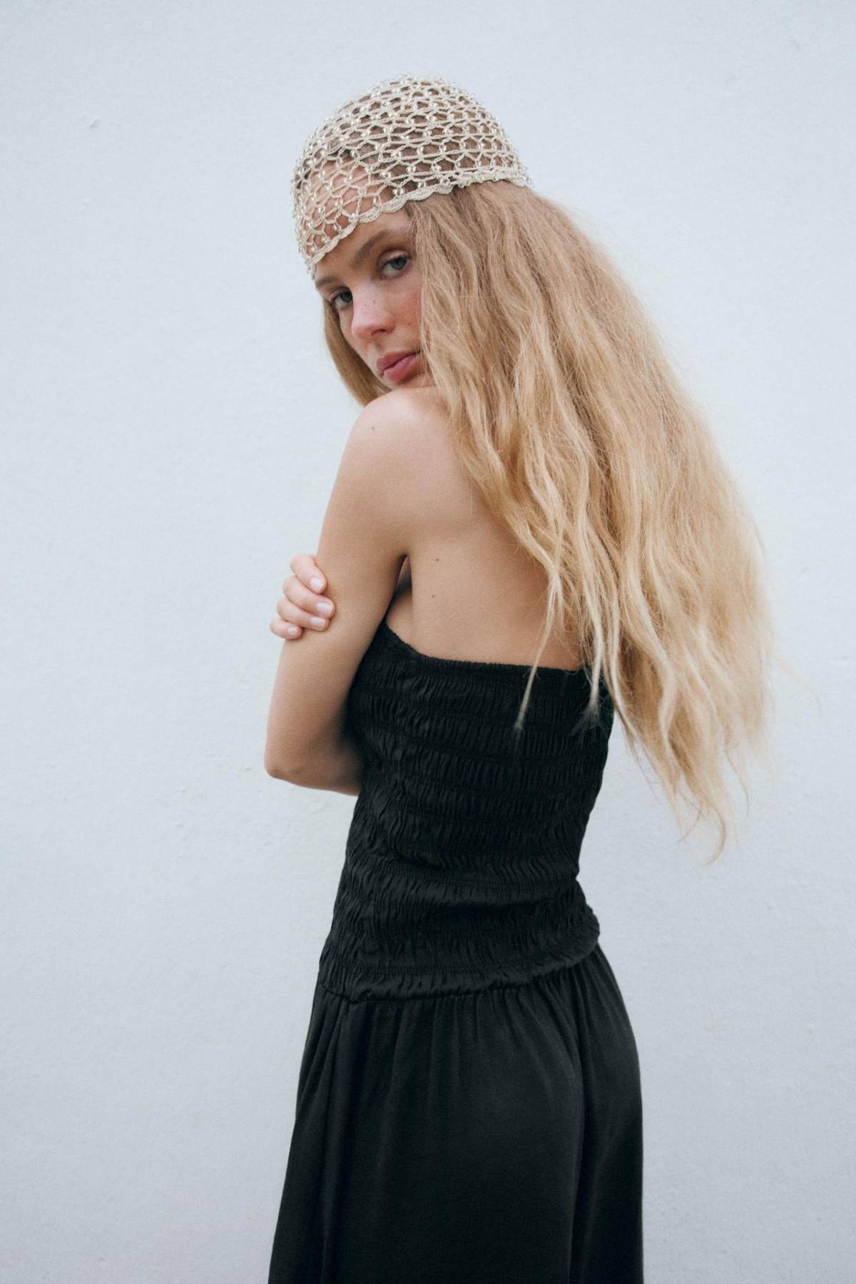 Zara καπέλο πλεκτό