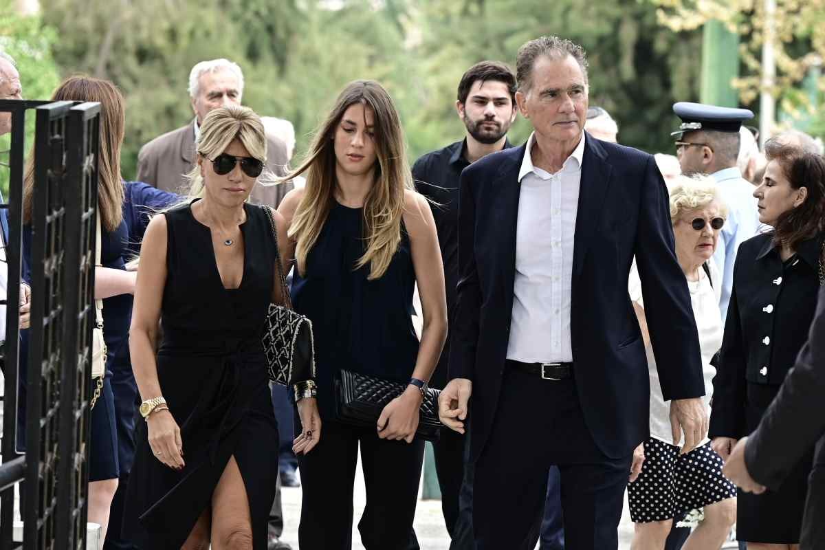 O Νίκος Παπανδρέου με την σύζυγο του Αλεξία Κληρονόμου και την κόρη τους Φαίδρα