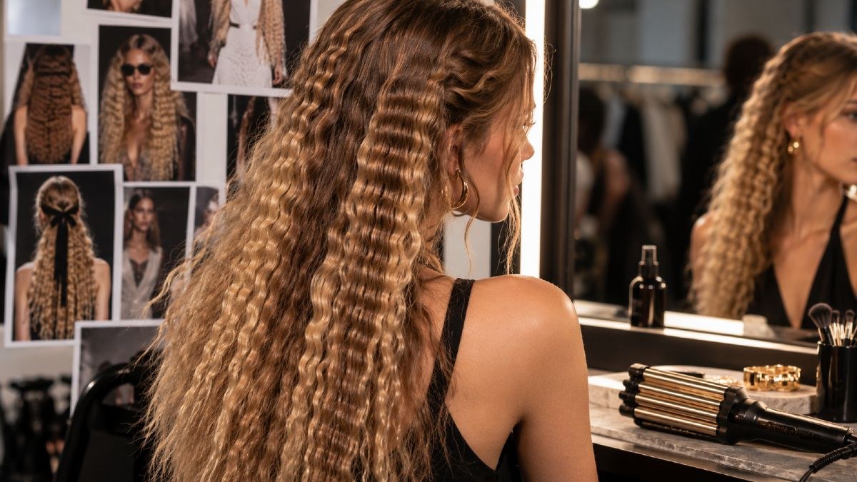 Crimped hair
