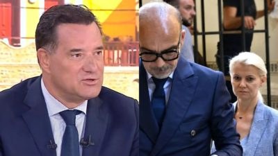 Ο Άδωνις Γεωργιάδης με τους γιατρούς του Μαζωνάκη