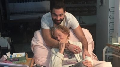Η Μαργαρίτα Παπανδρέου με τον εγγονό της, Κωστή Κατσανέβα