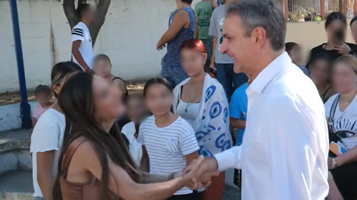 Ο Μητσοτάκης στα Άνω Λιόσια