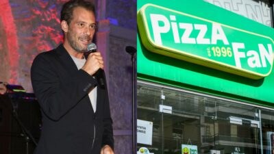 Αντίνοος Αλμπάνης Pizza Fan