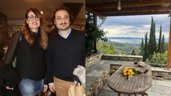 Βασίλης Χαραλαμπόπουλος Λίνα Πρίντζου σπίτι Πήλιο